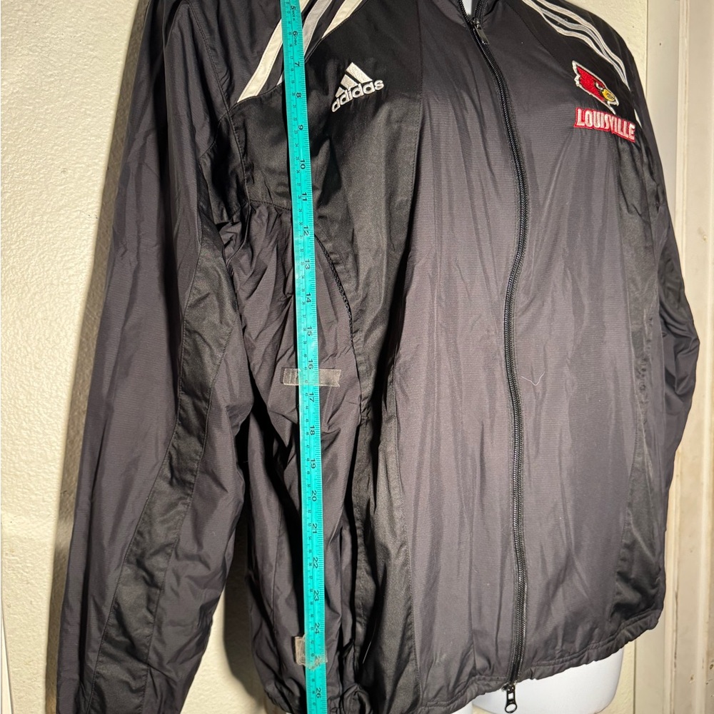Adidas Black Windbreaker with Louisville Logo